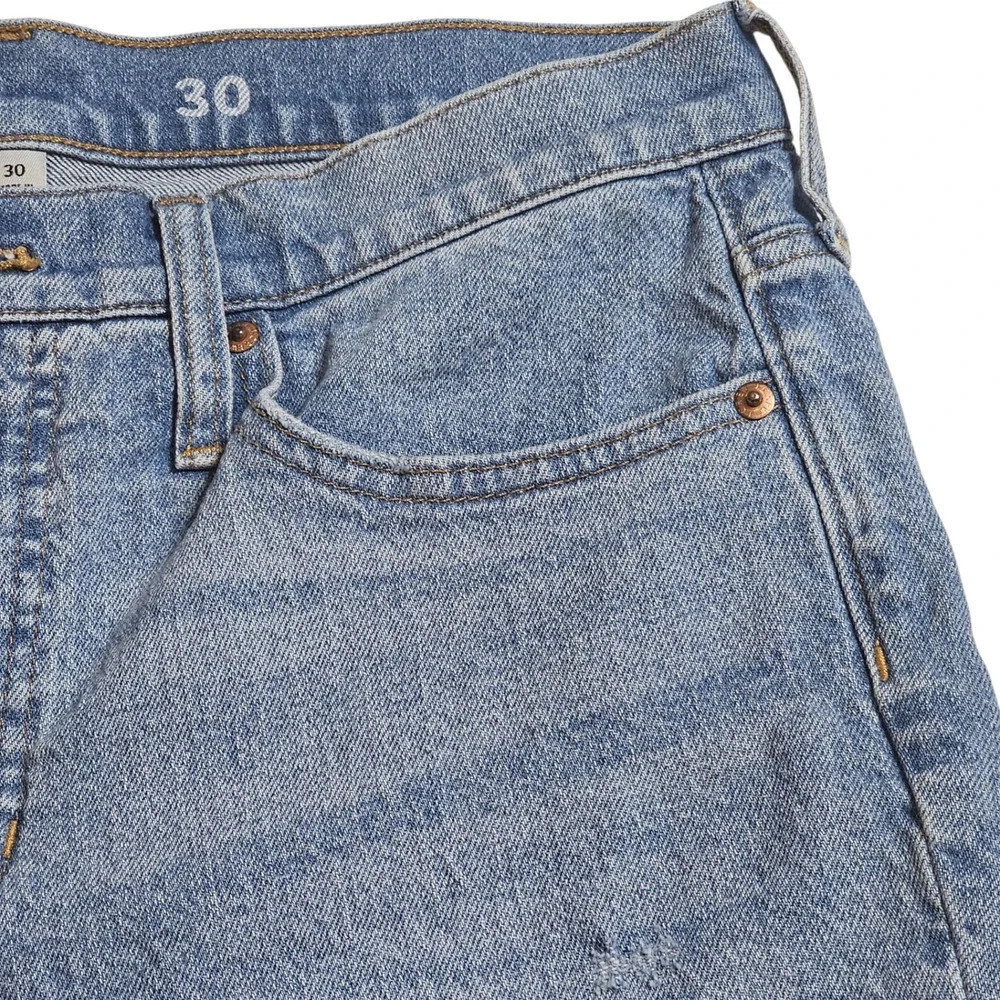 J. Crew Women's Billie Demi Boot Crop Re-Imagined Jeans Distressed Light Wash 30